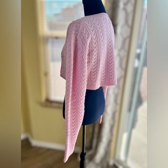 NEW! LoveShackFancy Pale Pink Calloway Wool/Cashmere Blend Crop Sweater - Picture 11 of 17